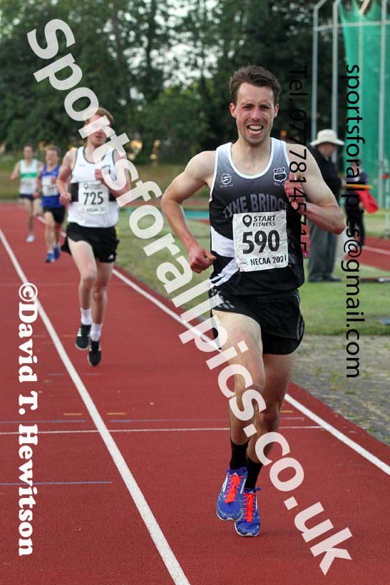 3000 metres, 2021 North East Grand Prix No.4, Monkton, Wednesday, June 30th. Photo: David T. Hewitson/Sports for All Pics